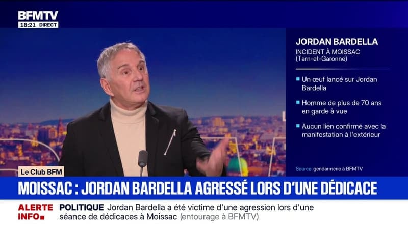 Agression de Jordan Bardella lors d'une dédicace: "Le fait de faire ça, c'est faire monter encore plus le Rassemblement national", estime Patrick Vignal, ancien député Renaissance