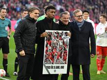 Fußball-Bundesliga: FC Bayern verabschiedet Coman - Blumen fürs Töchterchen