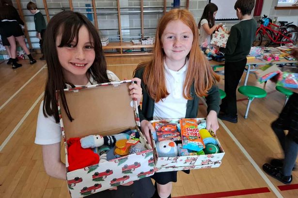 Holmston Primary kids go above and beyond for shoebox appeal