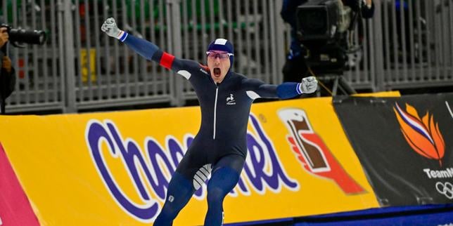 Patinage de vitesse : Timothy Loubineaud bat le record du monde du 5 000 m, à trois mois des Jeux d’hiver