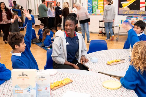 Olympic champions head back to the classroom to inspire school children