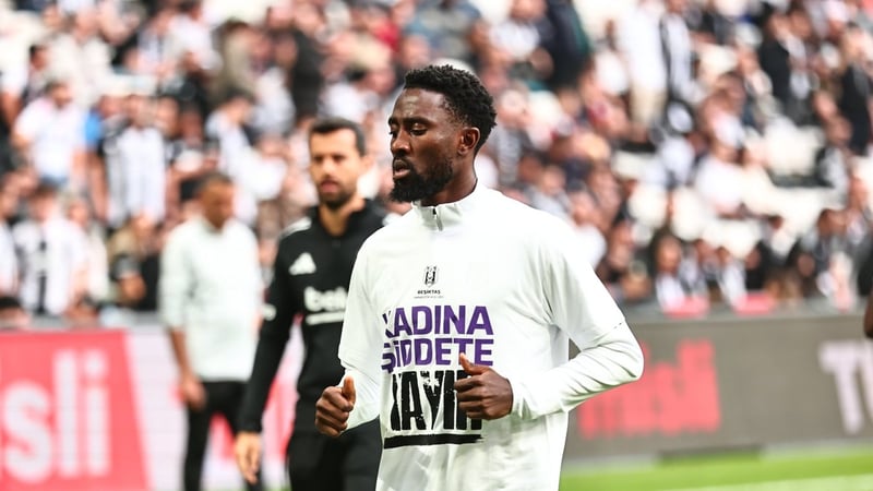 Beşiktaş ve Samsunspor'dan ortak mesaj: Kadına Şiddete Hayır