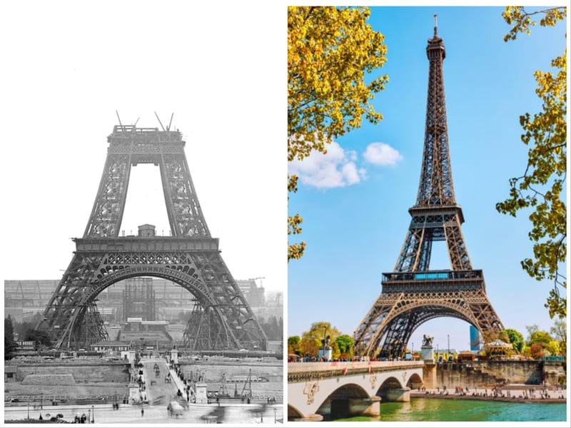 Photos of 13 iconic landmarks as they were being constructed
