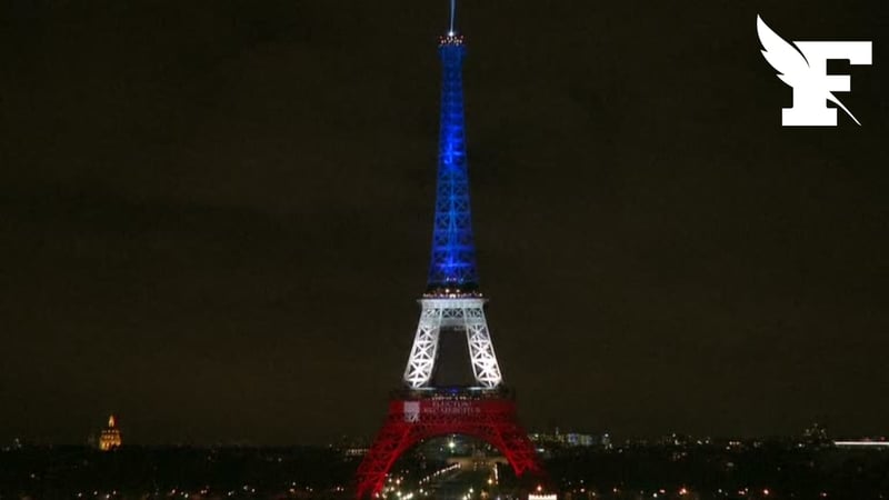 13 Novembre : les images des monuments parisiens illuminés aux couleurs du drapeau français