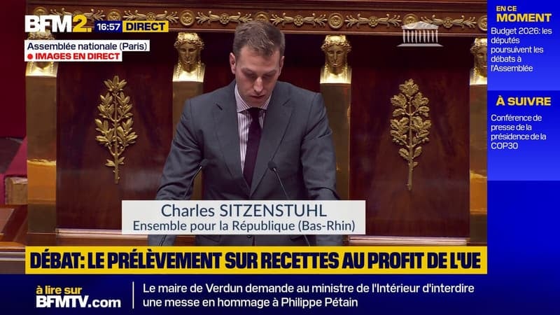 Contribution française à l'UE: "Les anti-européens jouent contre les intérêts de la France", dénonce le député EPR Charles Sitzenstuhl
