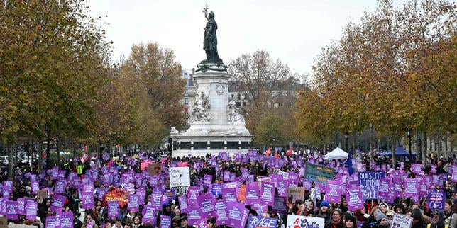 Violences faites aux femmes : des milliers de manifestants à travers la France
