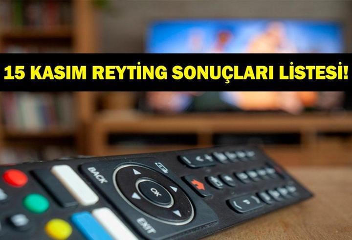 15 KASIM REYTİNG SONUÇLARI: Güller ve Günahlar, Aynadaki Yabancı, Gönül Dağı, Güldür Güldür Show, Kocan Kadar Konuş, Kocan Kadar Konuş, Türkiye Bulgaristan maçı gecenin birincisi kim oldu? İşte 15 Kasım reytingleri...