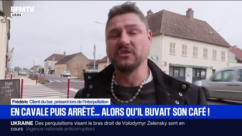 "Il a demandé un supplément de lait": le patron du bar où a été interpellé un des détenus évadés à Dijon témoigne