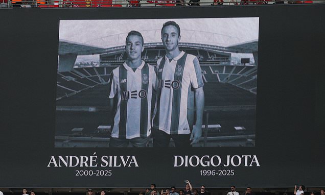 Real Madrid apologise after showing the WRONG player in Diogo Jota and Andre Silva tribute