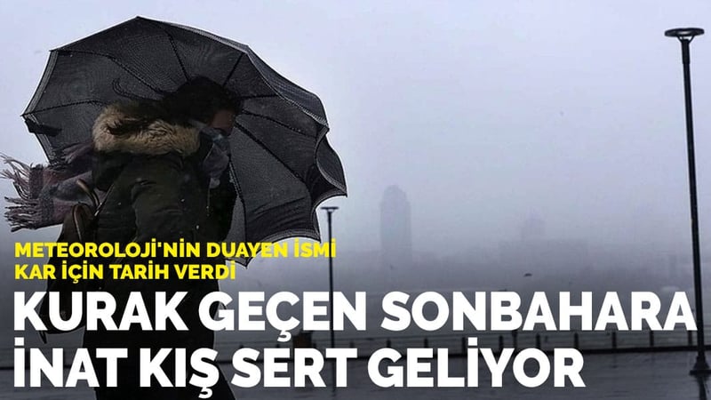 Kurak geçen sonbahara inat kış sert geliyor: Meteoroloji'nin duayen ismi kar için tarih verdi