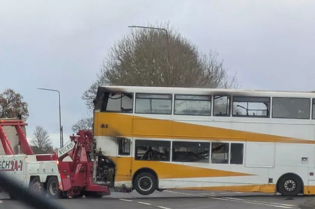 Scots pupils forced to flee from burning school bus on busy Scots road