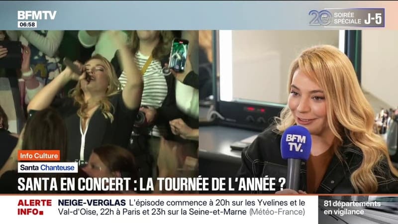 "J'ai envie que ça ait l'air magique": 450.000 spectateurs, 50 zéniths... Le succès de la tournée de Santa