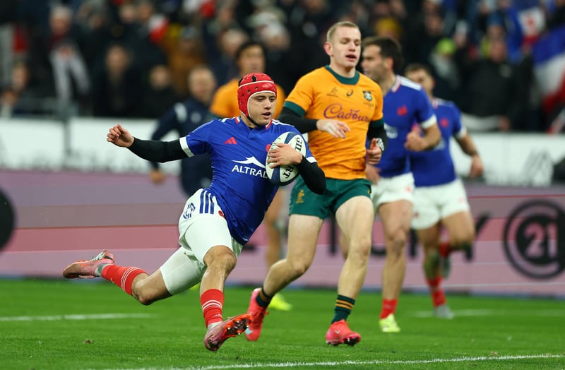 Rugby : le XV de France finit sur un beau festival offensif face à l’Australie