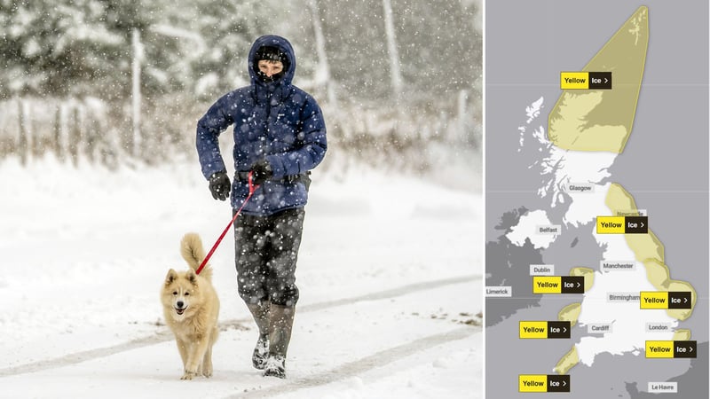 UK suffers coldest autumn night of year after big freeze