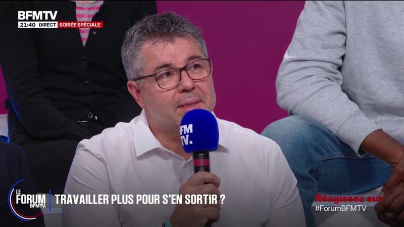 FORUM BFM - “Moi je voudrais qu’aujourd’hui si on veut dépenser de l’argent, il faut créer une richesse pour financer cette dépense, demande Hervé, chef d’entreprise