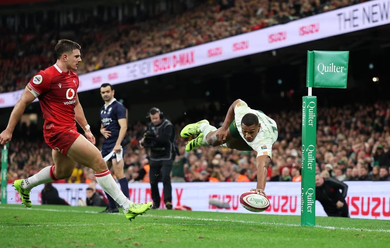 Rugby : en vidéo, le récital offensif de l’Afrique du Sud face au pays de Galles