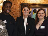 Princess Eugenie appears at King's Foundation event to support 'inspirational artists' - as she tries to move past scandal surrounding her father