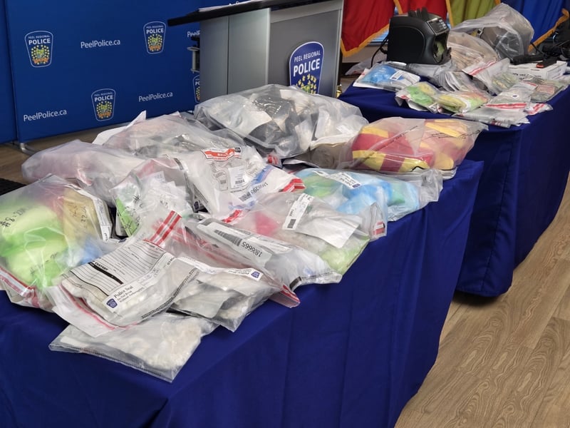 ‘A win for public safety’: Police seize $1M worth of illicit drugs in Ontario