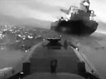 Moment deadly sea drones destroy two tankers from Putin's shadow fleet in dramatic fireballs in major victory for Ukraine