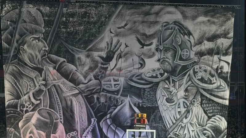 Belgrad'da skandal pankart! Partizan-Fenerbahçe maçı öncesi...