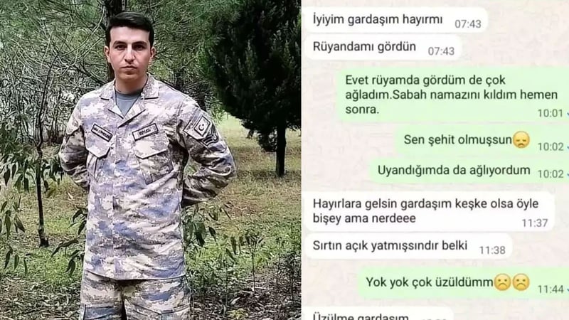 Şehit Ahmet Yasir Kuyucu'nun kardeşiyle son mesajı yürekleri yaktı: Rüyamda gördüm şehit olmuşsun