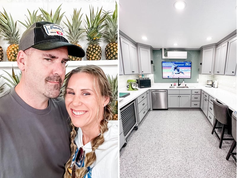 A couple spent $26,000 turning their garage into a kitchen. The space has boosted their cookie business to new heights.