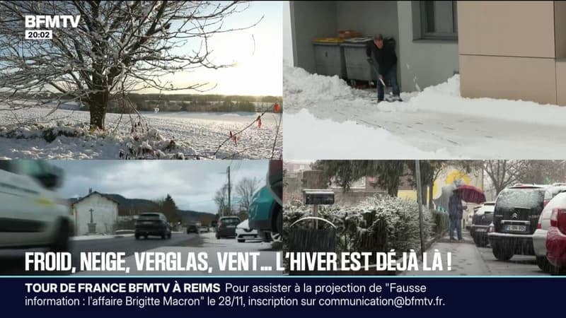 Froid, neige, verglas ... L'hiver s'installe petit à petit en France