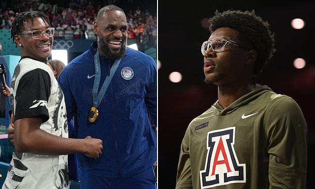 Why LeBron James' son Bryce, 18, may not play a SINGLE game this season as he bids to follow his dad into the NBA