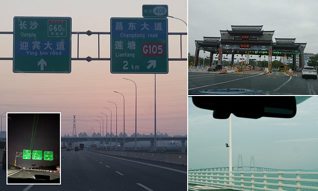 Here's what driving in China is really like - from anti-drowsiness lasers on motorways to temple toll booths