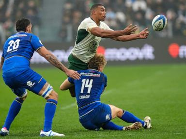South Africa's resilience shines as red card absorbed in 32-14 win over Italy in Turin