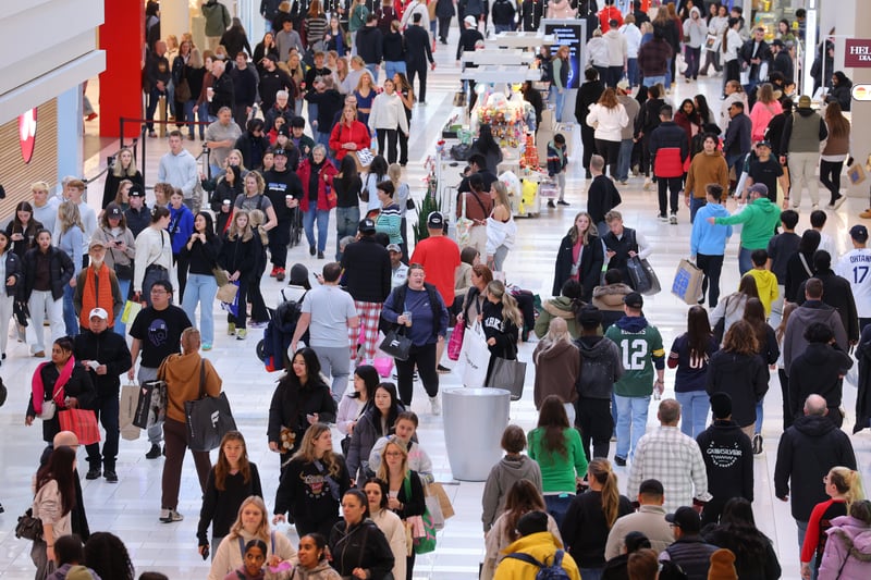Black Friday crowds look sparse at stores as skittish shoppers search for deals online