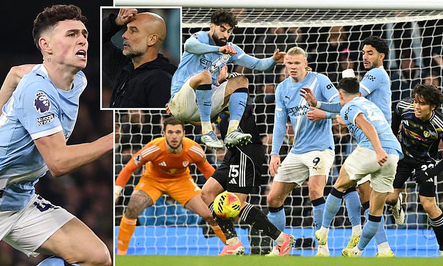Man City 3-2 Leeds: Phil Foden spared Pep Guardiola's blushes with late winner but make no mistake, this was City's WORST performance of the season, writes JACK GAUGHAN