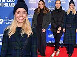 Holly Willoughby wraps up warm as she joins Tamara Ecclestone at Winter Wonderland while Vogue Williams enjoys event ahead of I'm A Celebrity
