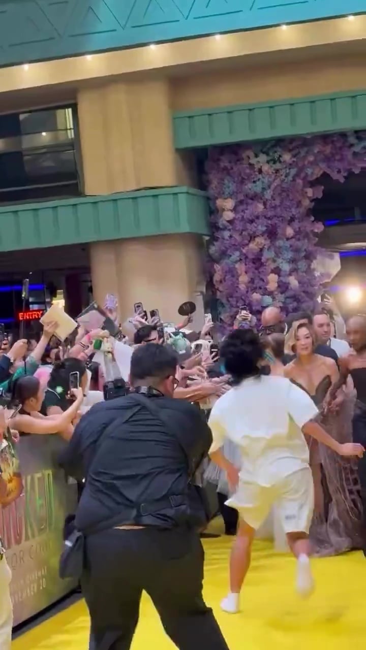 Ariana Grande charged at by ‘Wicked’ fan in scary red carpet incident — as Cynthia Erivo protects her