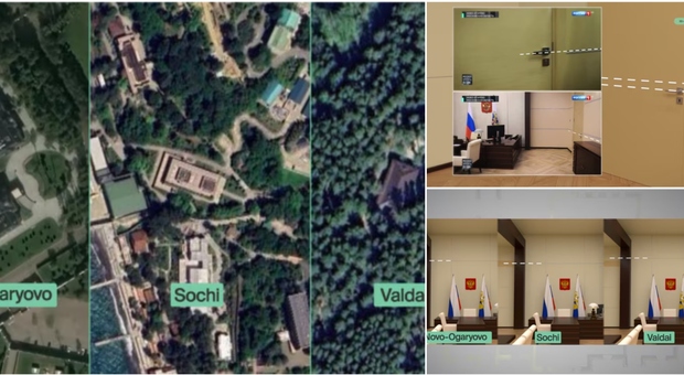 Putin, dove si trova davvero? I tre uffici identici a Mosca, Sochi e Valdai: così il Cremlino ha tenuto segreta la posizione dello zar
