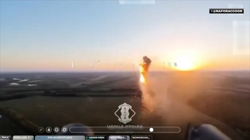 Erfolgreiche Abwehr - Drohne schießt russischen Kamikaze-Flieger ab