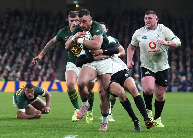 Rugby : toujours aussi solide, l’Afrique du Sud fait tomber l’Irlande