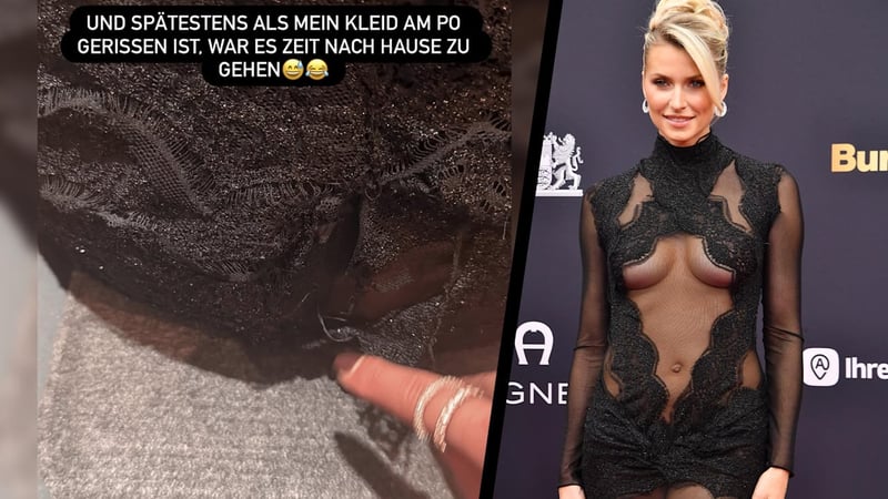 „Zeit, nach Hause zu gehen“ - Po-Panne von Lena Gercke bei den Bambis