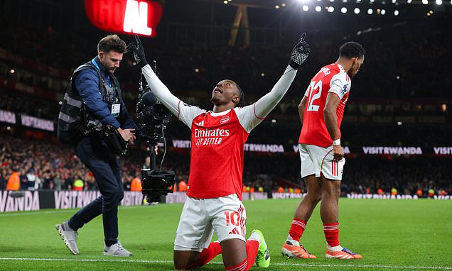 Arsenal 4-1 Tottenham: Mikel Arteta's side sail six points clear at the top in swashbuckling style as Eberechi Eze's superb hat-trick delivers North London Derby humiliation to sorry Spurs