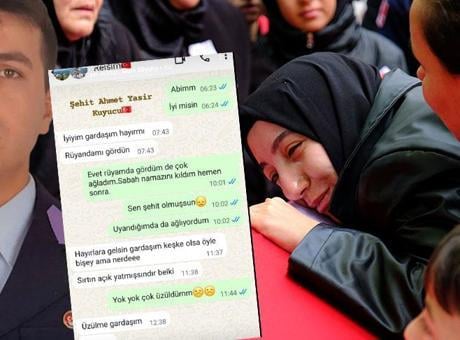 Rüyasında ağabeyinin şehit olduğunu gördü! Saatler sonra yürek yakan haber