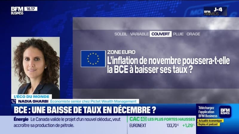 L'éco du monde : Indicateur du jour, l'inflation France et Allemagne de novembre - 28/11