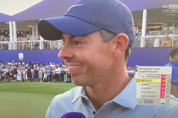 Rory McIlroy fights back tears as he reveals conversation with golf legend's wife