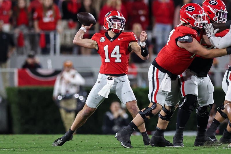 Georgia puts Texas’ CFP hopes in jeopardy thanks to Gunner Stockton’s five TDs, gutsy onside kick