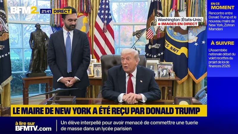 "Il peut faire un très bon travail", déclare Donald Trump à l'égard du nouveau maire de New York