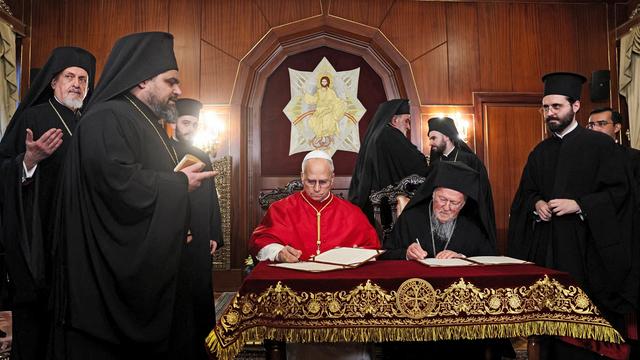 Leo XIV. in Istanbul: Papst und Patriarch unterzeichnen Erklärung zur Einheit der Christen