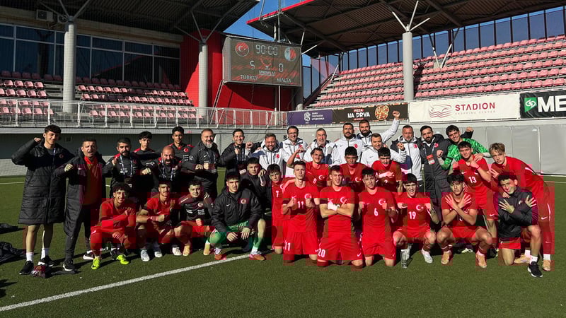 17 Yaş Altı Milli Futbol Takımı, Malta'yı farklı geçti!