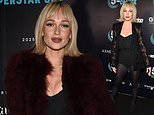Jorgie Porter puts on a leggy display in a racy bodysuit at the Football For Change awards - after admitting she's struggling to feel sexy again