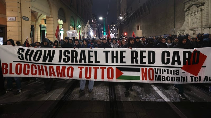 İtalya'da İsrail protestosu! "Utanç verici bu maç oynanmamalı"
