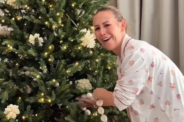 Kate Ferdinand puts her Christmas tree up as she gives glimpse of Dubai home