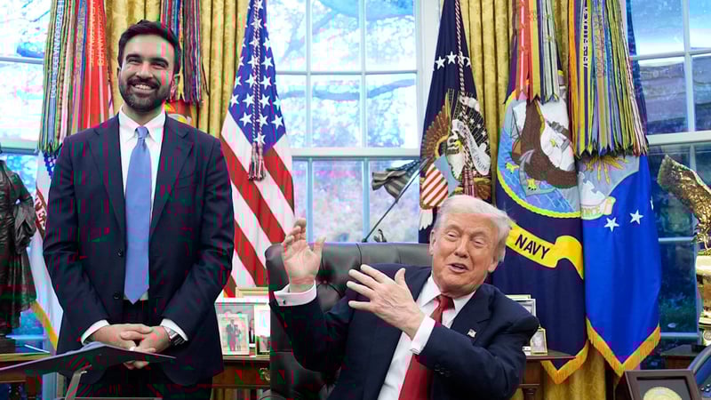 Lachen, Scherzen, Tätscheln - Trump und Mamdani plötzlich beste Freunde